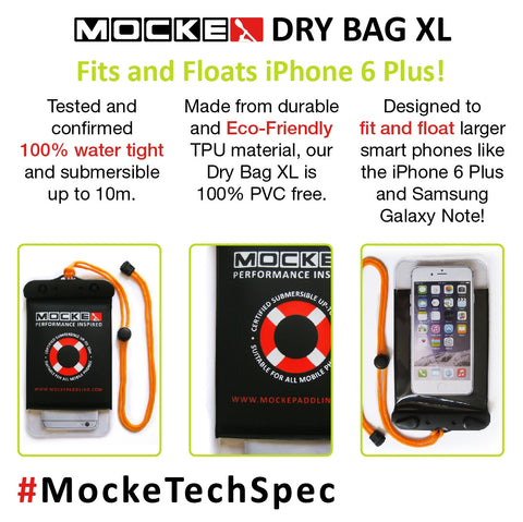 MOCKE Cellphone Dry Bag XL - Elite Paddle Gear 