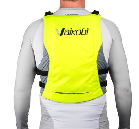 Vaikobi  V3 OCEAN RACING PFD- FLURO YELLOW - GREY - Elite Paddle Gear 