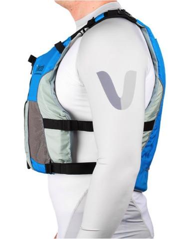 Vaikobi  V3 OCEAN RACING PFD- CYAN - GREY - Elite Paddle Gear 